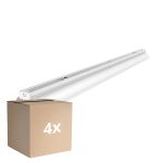 Monipakkaus 4x Noxion Loisteputkivalaisimet Click Heijastin V2 LED T8 | Sopii 1x 120cm LED Putki