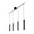 Nordlux Vico Riippuvalaisin Metalli- Musta | Sopii 4x GU10