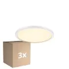 Monipakkaus 3x Nordlux LED Kattovalo Oja 24 Valkoinen 11W 1250lm - 827 Erittäin Lämmin Valkoinen